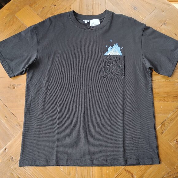 Loewe x Studio Ghibli Howl's Moving Castle Calcifer black t-shirt size L (New) - Picture 3 of 11